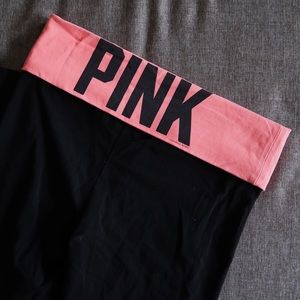 PINK Victoria Secret Yoga Pants Orange (Small)